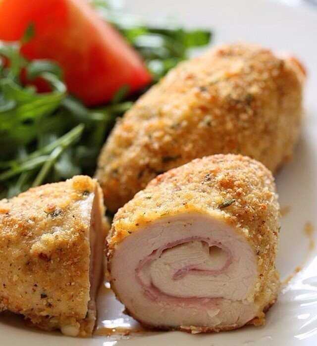 Куриные рулетики с начинкой в духовке