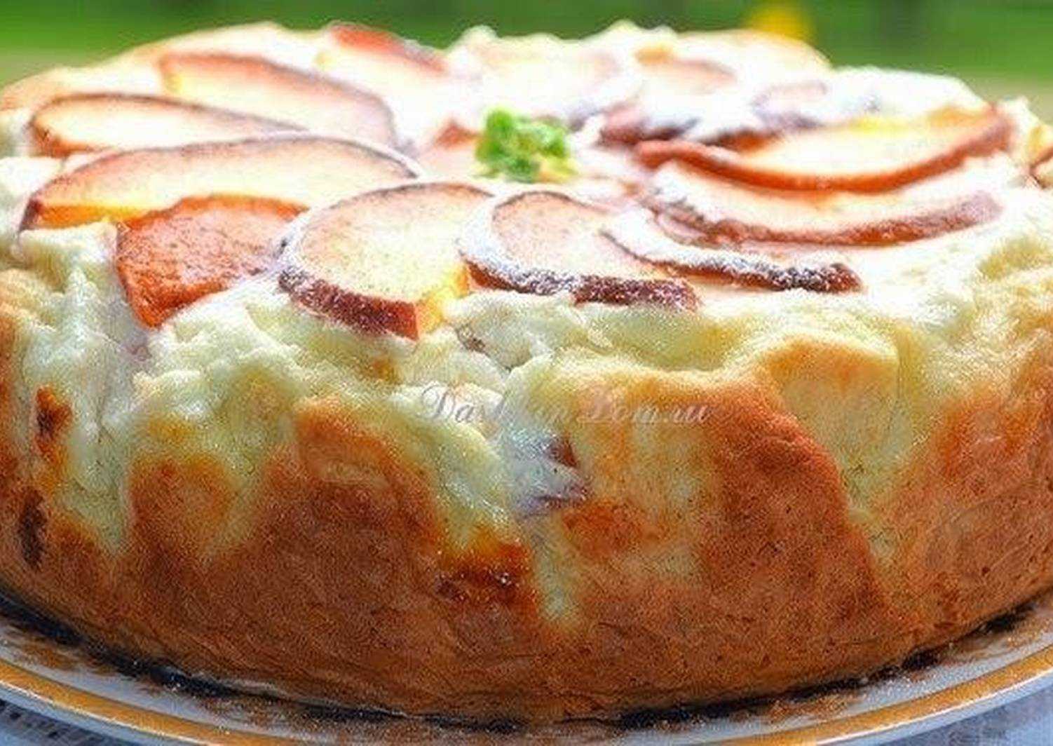 Насыпной пирог «3 стакана» с яблоками – очень вкусные и простые рецепты