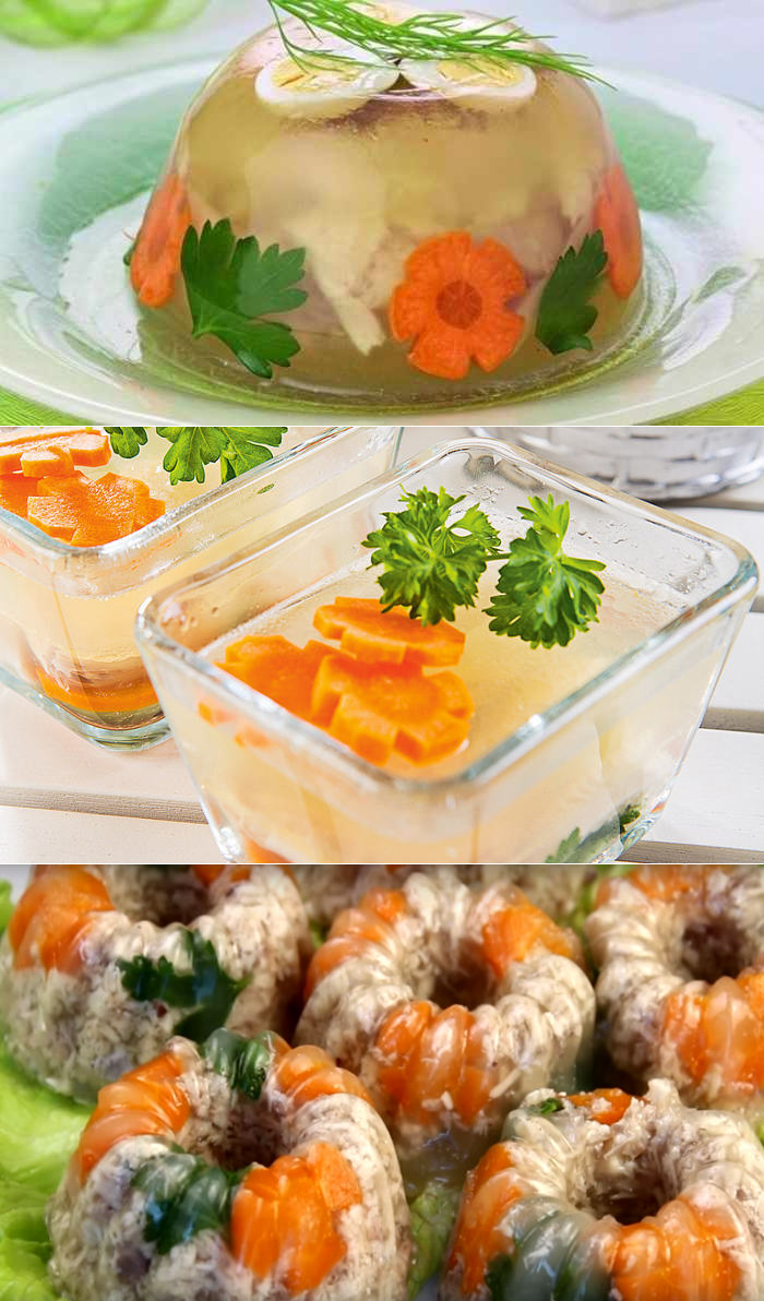 Заливное из курицы - рецепты с фото. как приготовить куриное заливное с желатином и без