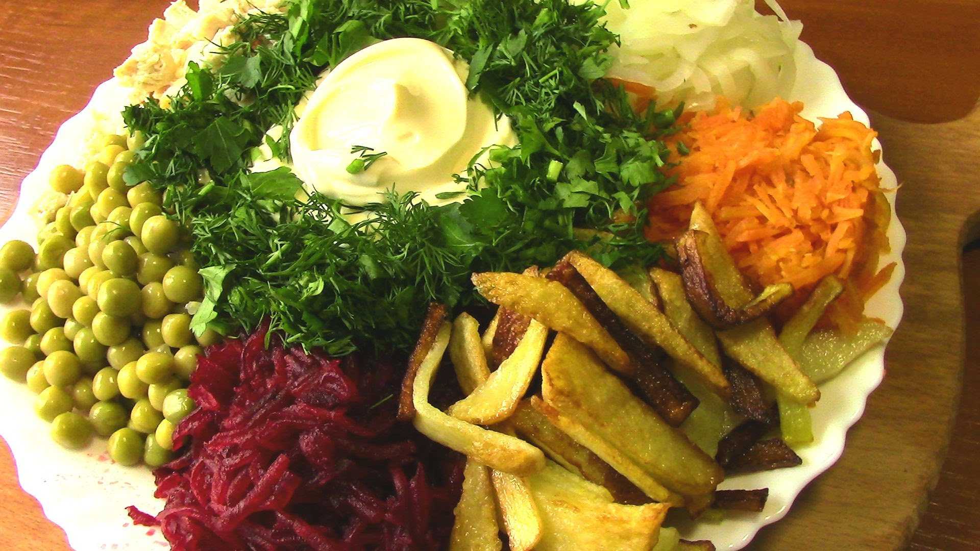 Салат горками на блюде вкусные рецепты с фото