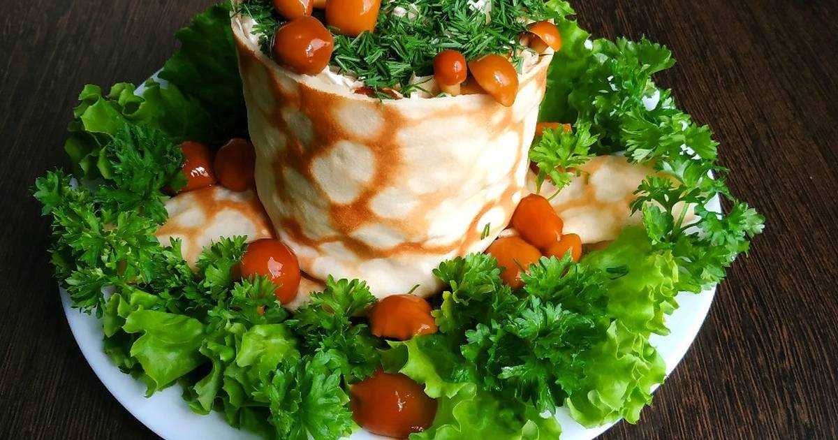 Рецепт: салат пенек