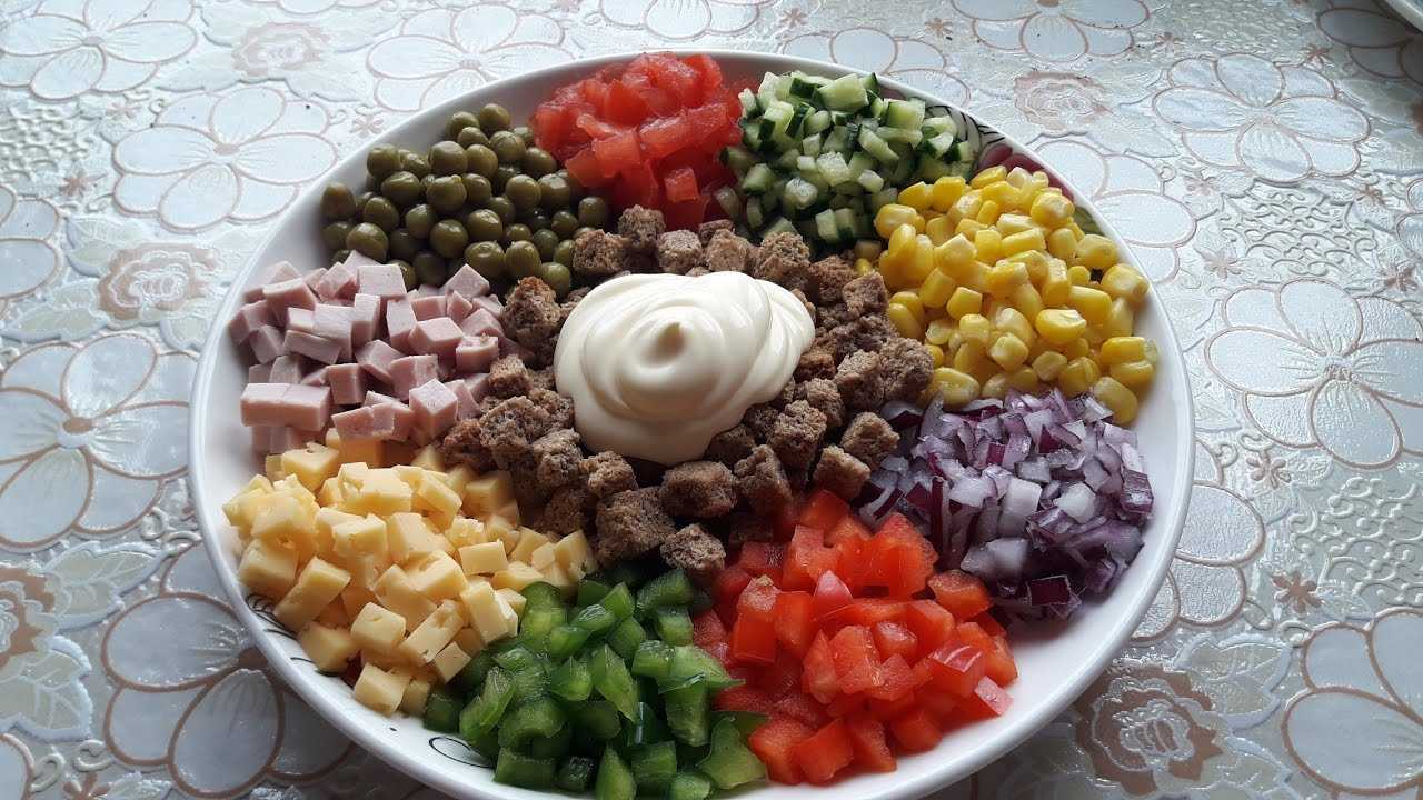 Салат из овощей с мясом «радуга». пошаговый рецепт с фото — ботаничка