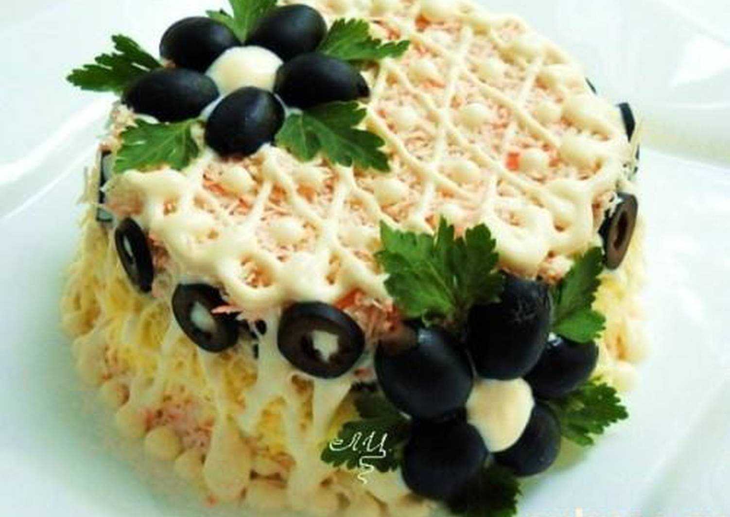 Салат "тигрёнок" с курицей - 10 пошаговых фото в рецепте