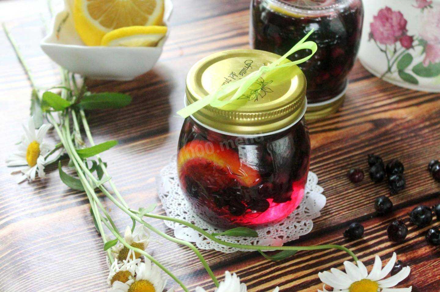 Компот из ирги с лимоном на зиму: пошаговый рецепт с фото