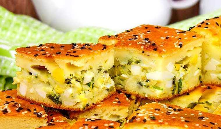 Самые вкусные заливные луковые пироги