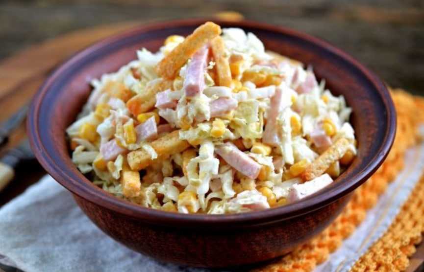 Праздничные салаты с кириешками и кукурузой – проовощи.ру