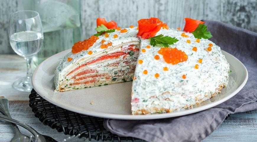 Блинный торт закусочный: вкусные рецепты торта