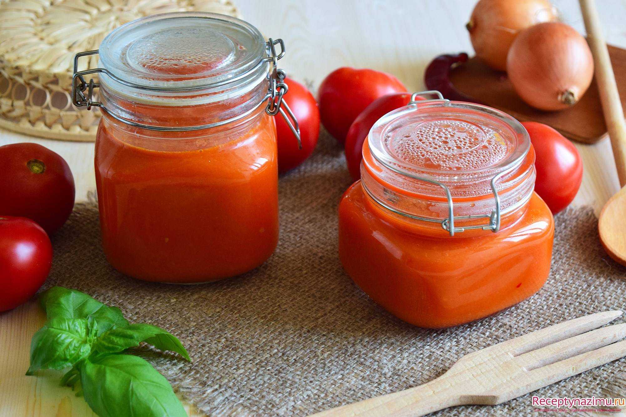 Томатный соус для спагетти, для мяса, маринование на зиму