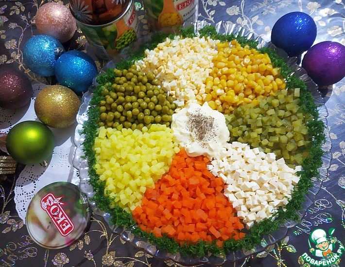 Готовим яркий и вкусный салат «цветик семицветик»