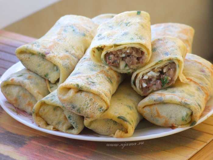 Блины с селедкой — рецепт с пошаговыми фото | ne-dieta