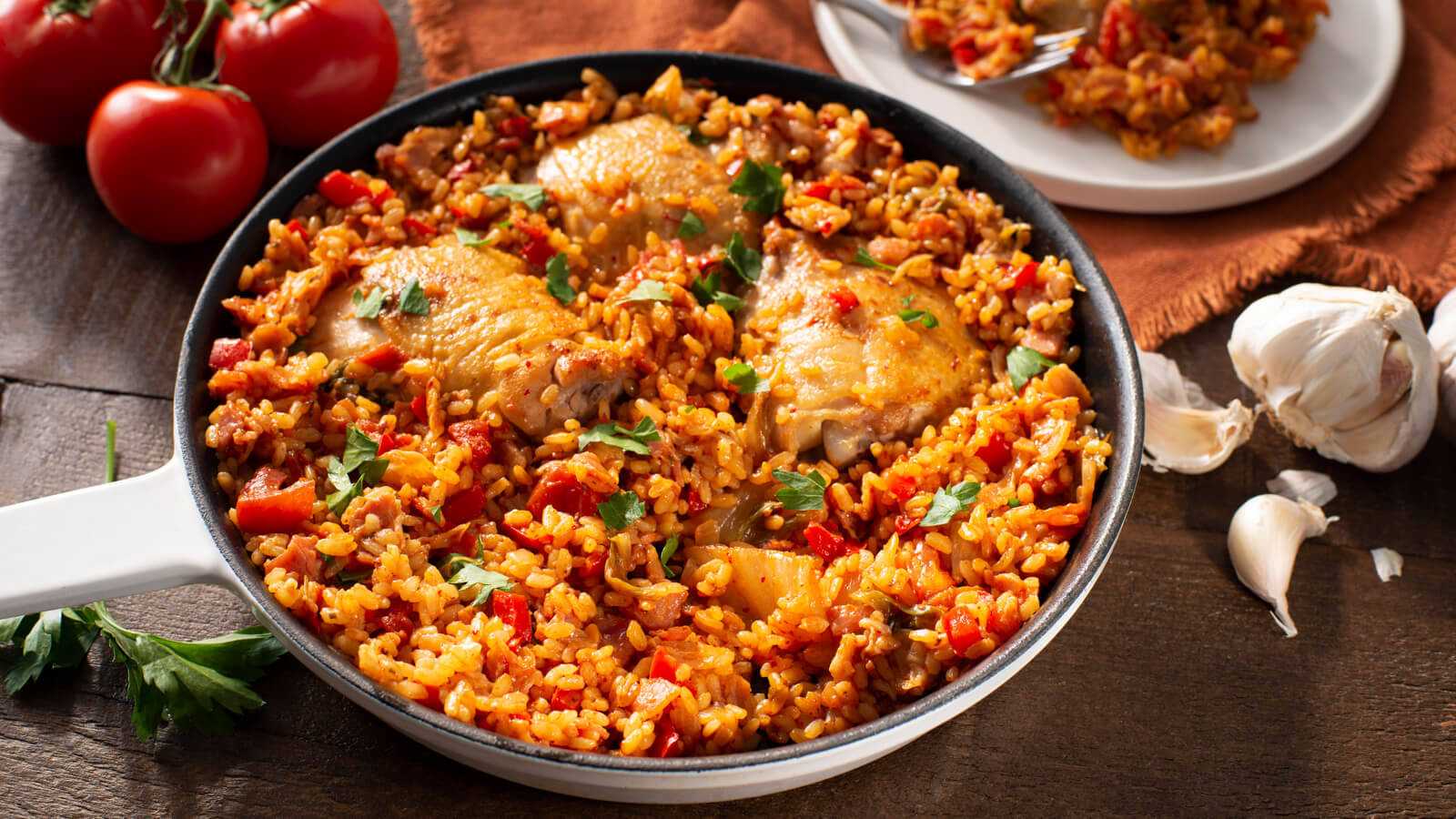 Паэлья с курицей