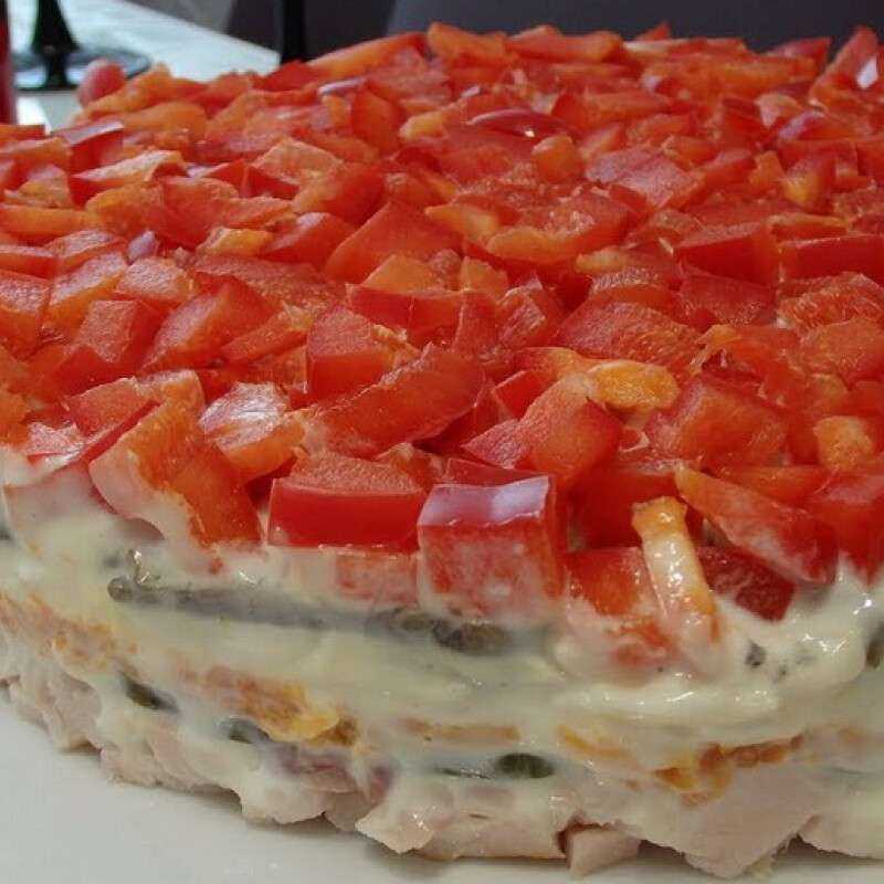 Салат чикаго - 6 праздничных рецептов с курицей, мясом, помидорами