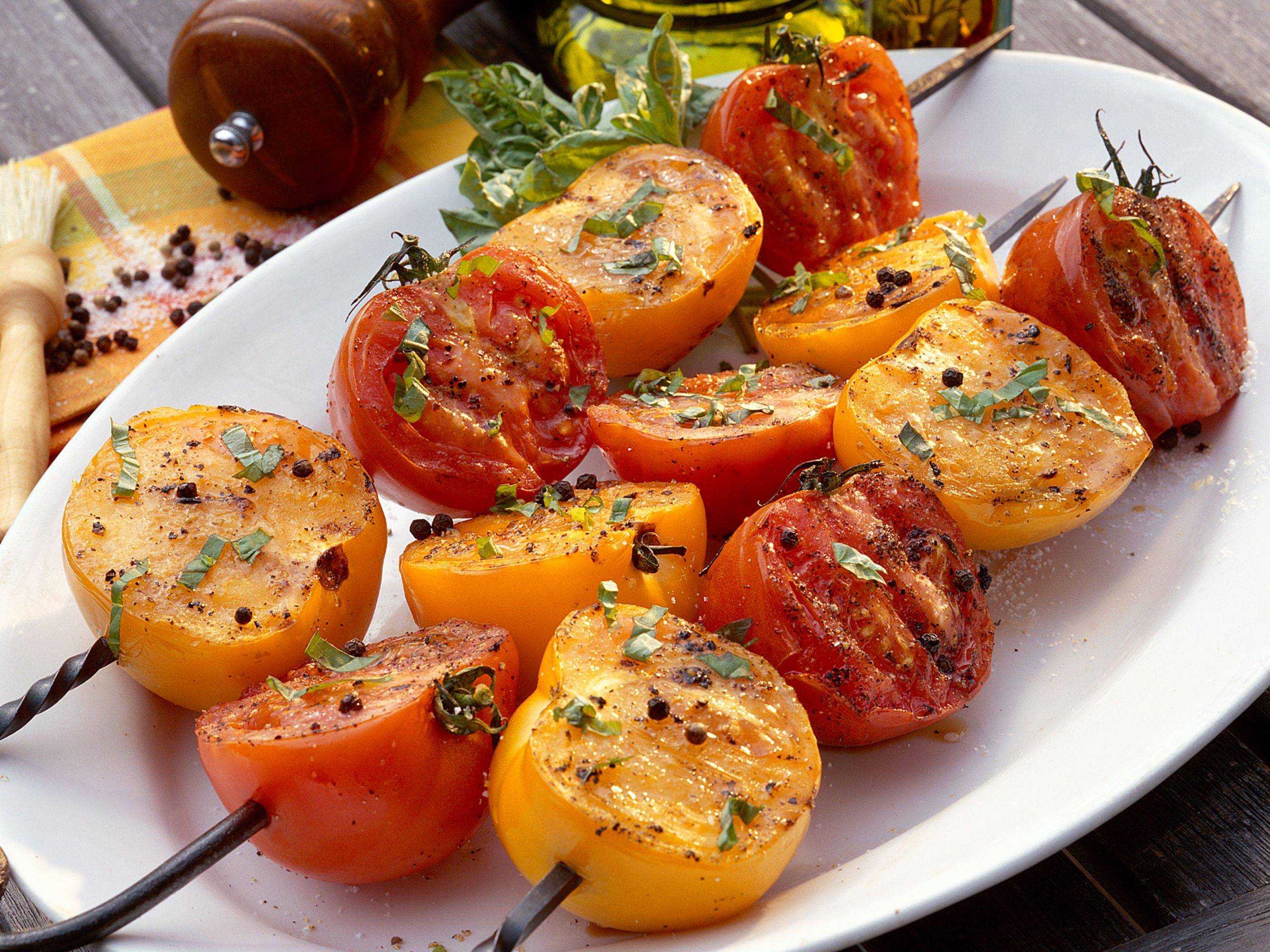 Овощи гриль на мангале - 5 рецептов вкусных маринадов для овощного шашлыка