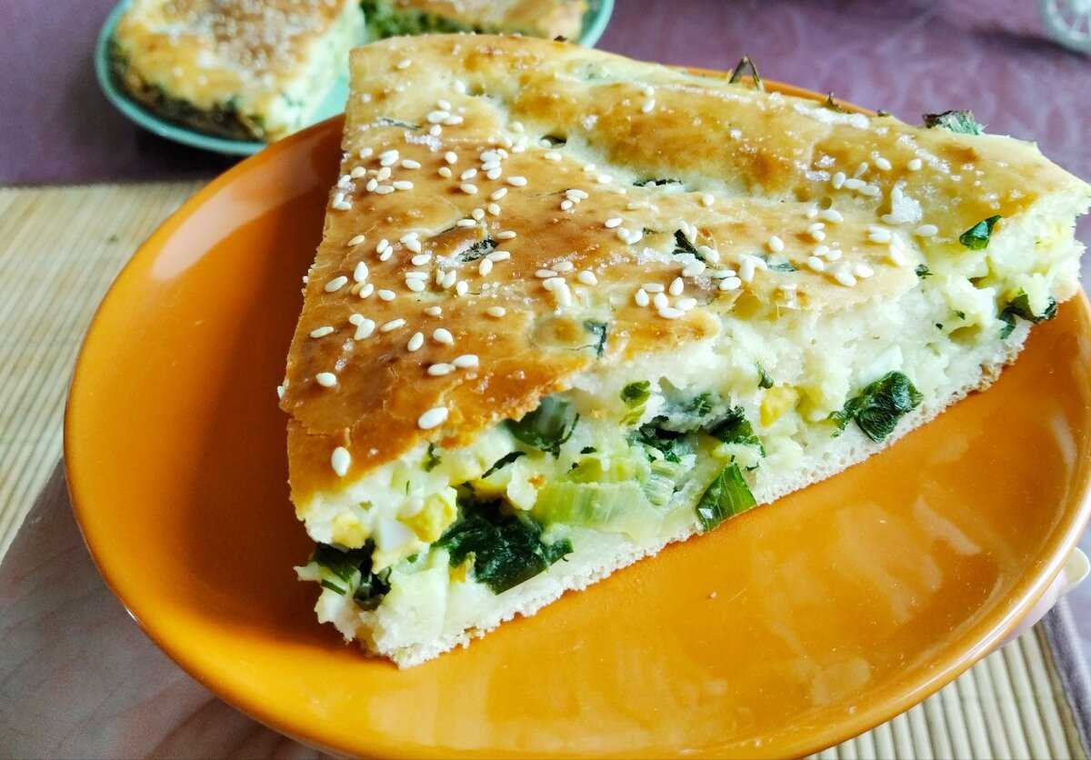 Пирог дрожжевой с яйцом и зеленым луком ⋆ готовим вкусно, красиво и по-домашнему!