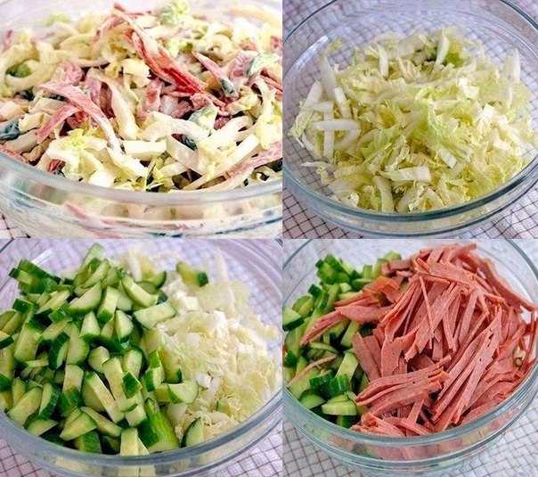 Салаты на скорую руку из простых продуктов — 10 вкусных пошаговых рецептов с фото
