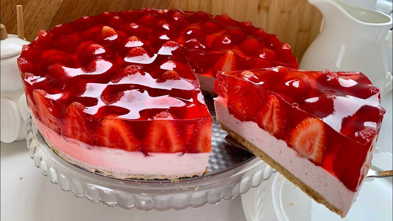 Творожный торт с клубникой - пошаговый рецепт с фото