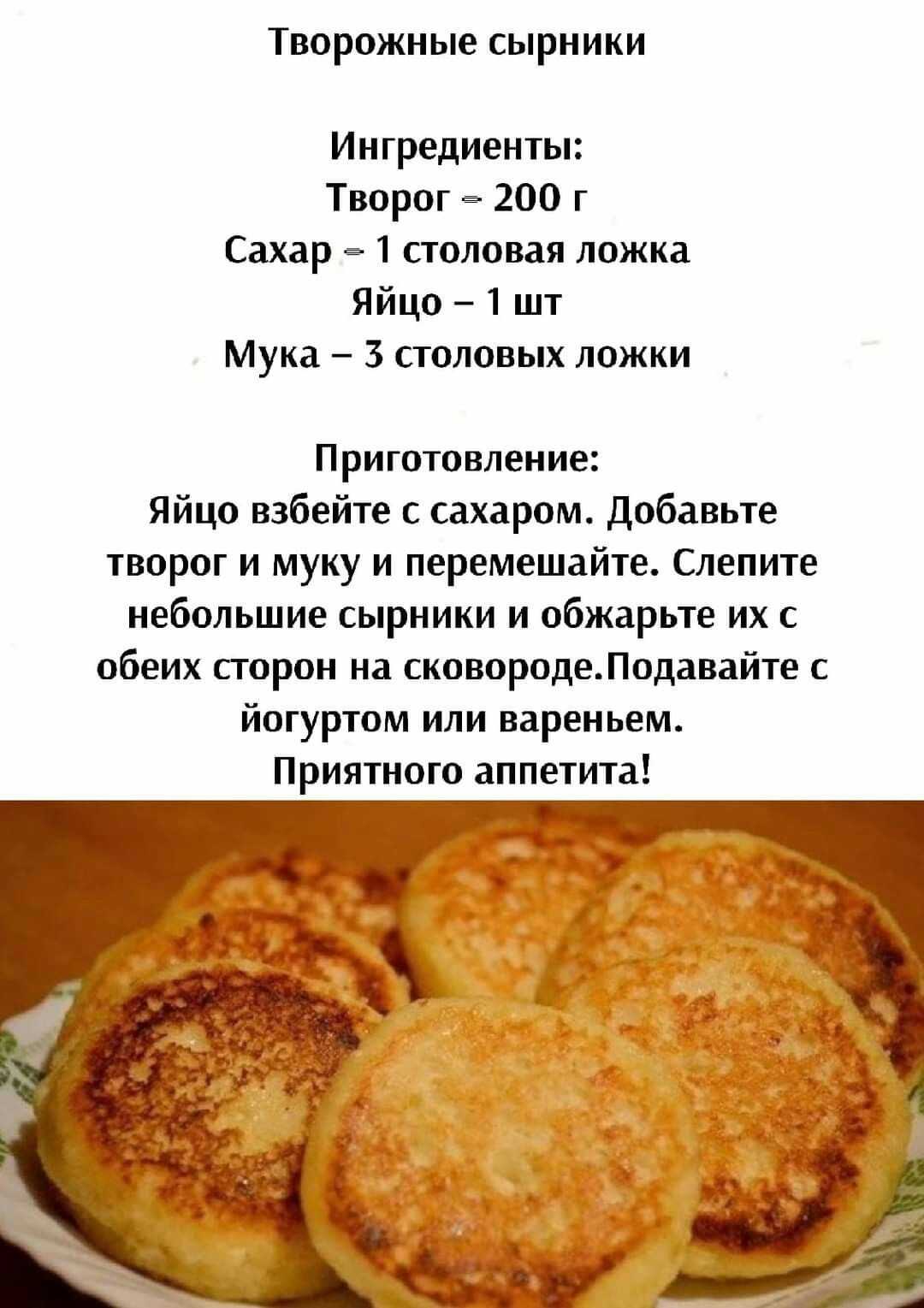 Сырники диетические из творога - рецепты с фото пошагово