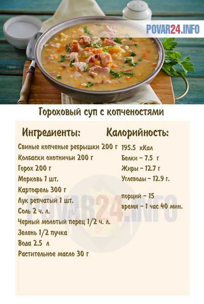 Гороховый суп с мясом
