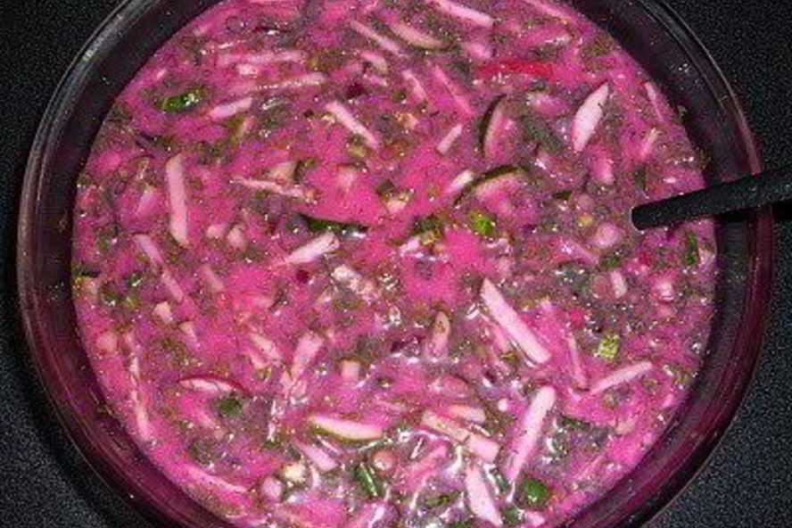 Свекольник горячий с мясом простой домашний рецепт пошагово с фото