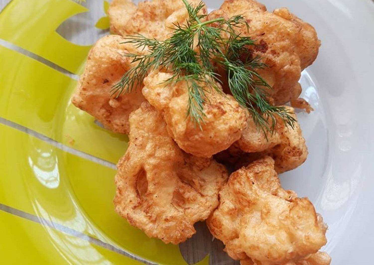 Цветная капуста в кляре на сковороде с хрустящей корочкой