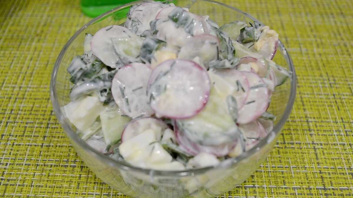 Салат с редиской - 14 простых и вкусных рецептов с фото пошагово
