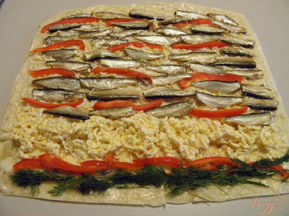 Лаваш со шпротами рецепты пошагового приготовления - вкусная еда
