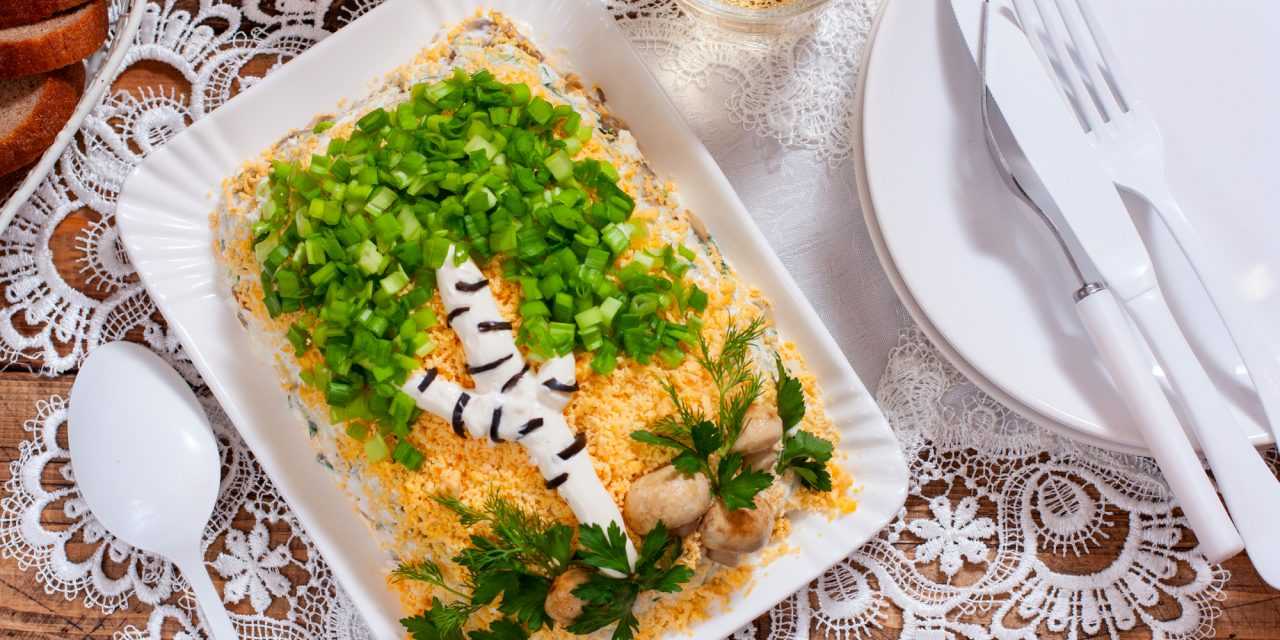 Салат березка - 5 вкусных рецептов