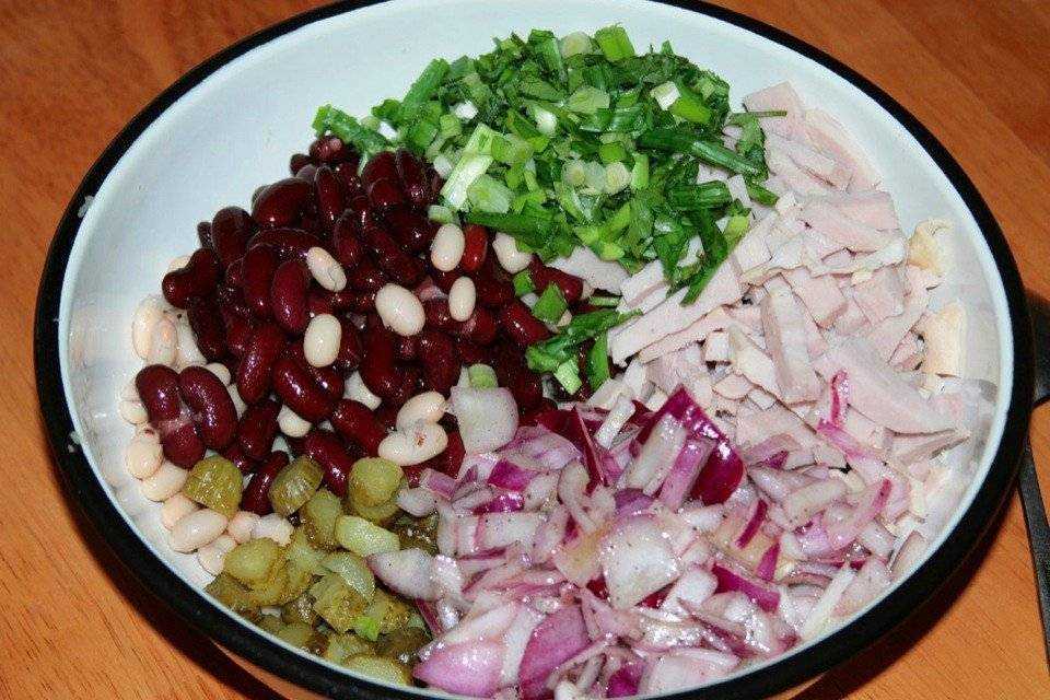 Классический салат с фасолью — 10 рецептов приготовления очень вкусных домашних салатов