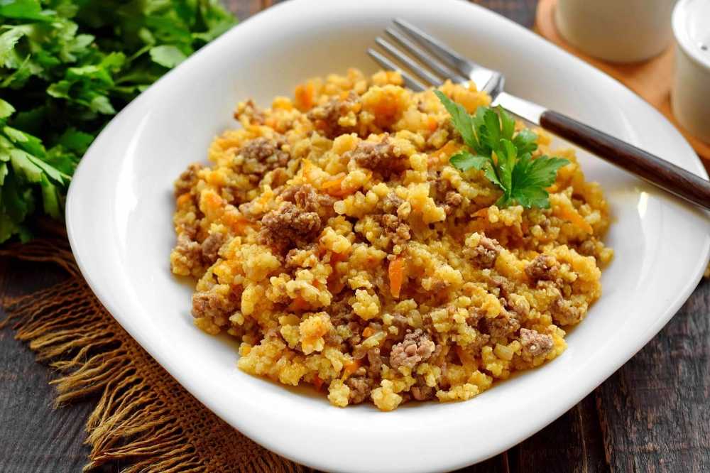 Каша пшенная с грибами.  приготовление пшённой каши с грибами