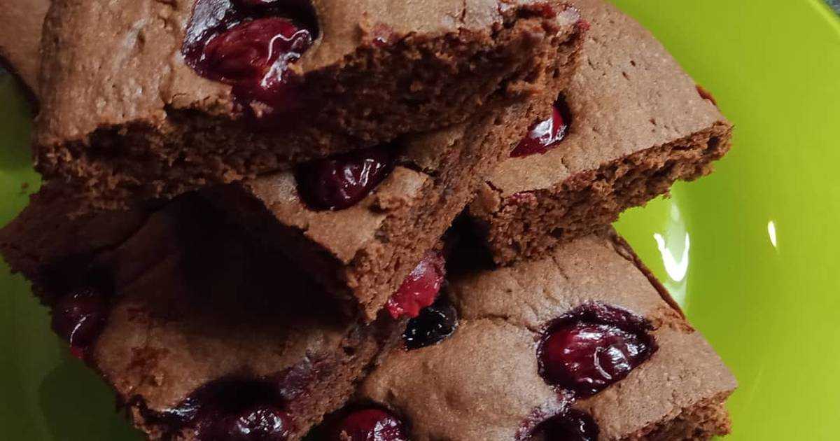 Шоколадный брауни с вишней и творогом - готовим дома, рецепты с фото пошагово