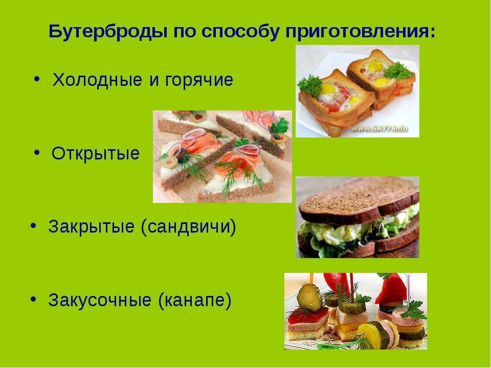 Бутерброды в дорогу
