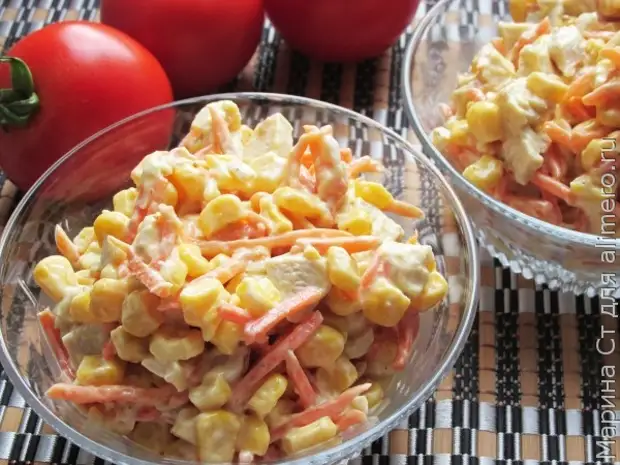 Салат карусель с корейской морковью и сухариками рецепт с фото пошагово