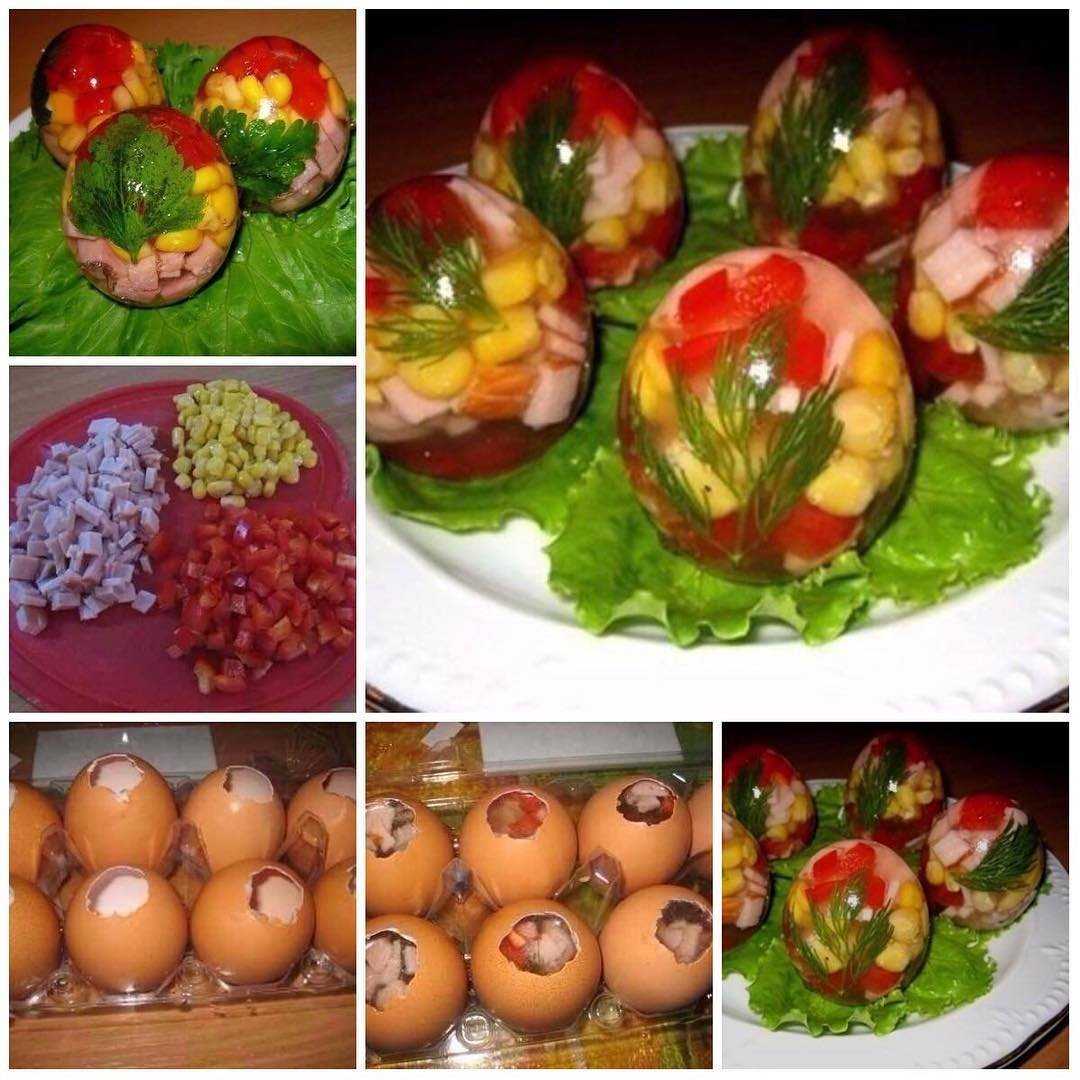 Заливные яйца в скорлупе - пошаговый рецепт с фото |  закуски