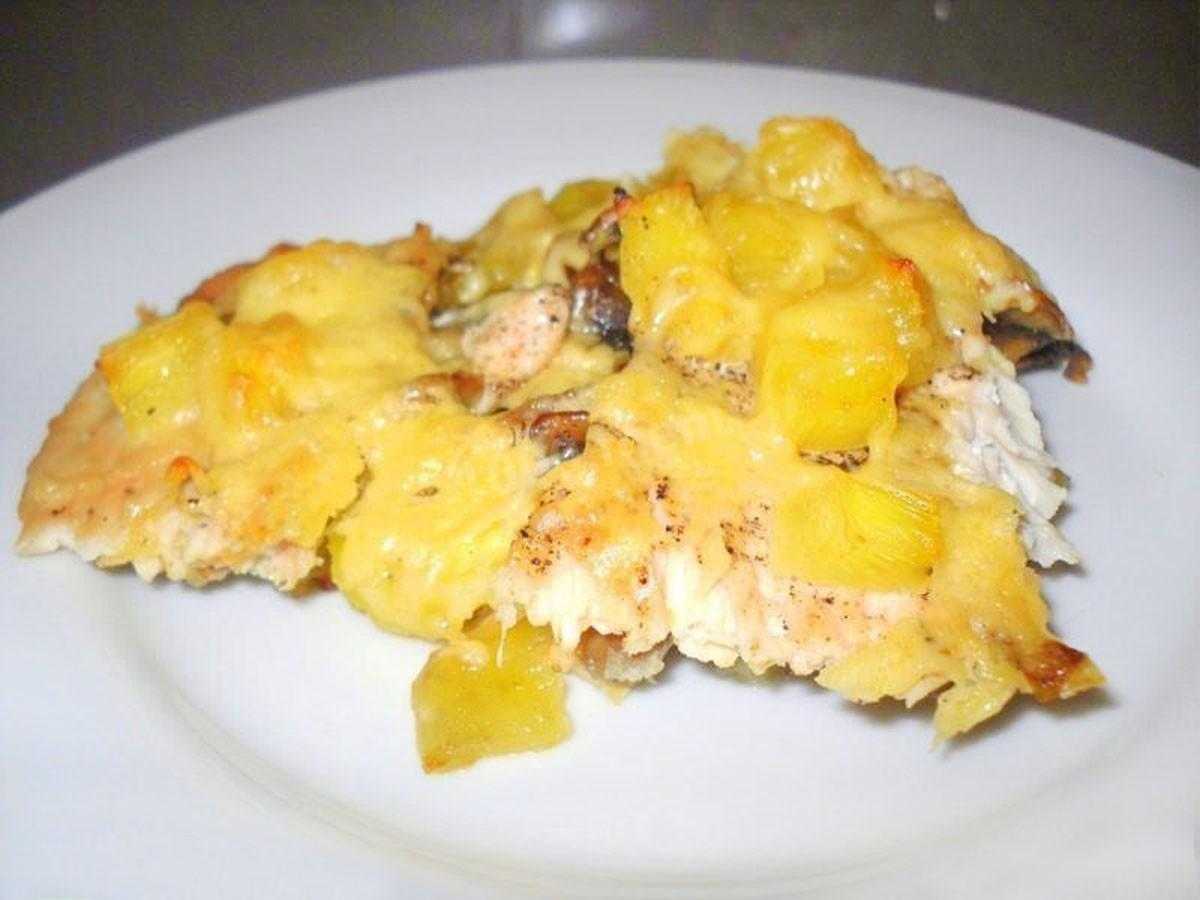 Ингредиенты для блюда «курица с ананасами в мультиварке». куриная грудка с ананасами и сыром в мультиварке