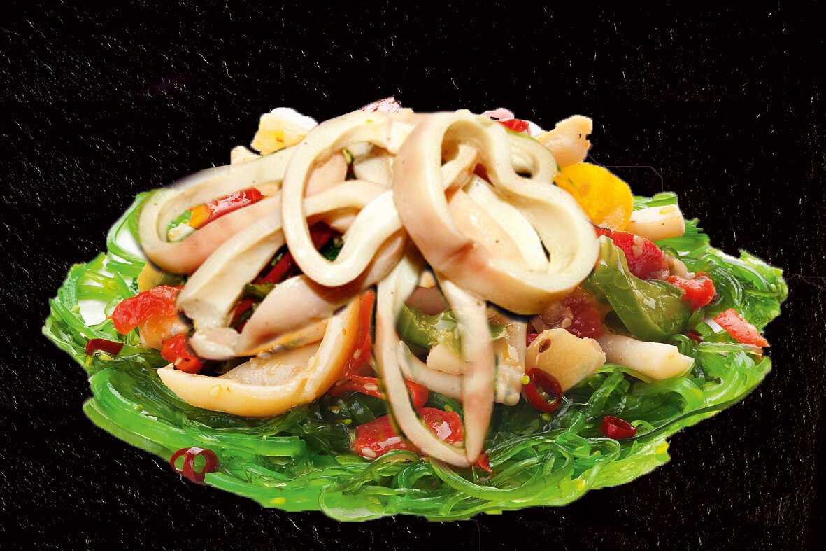 Очень вкусные салаты из кальмаров — топ 7 праздничных салатов