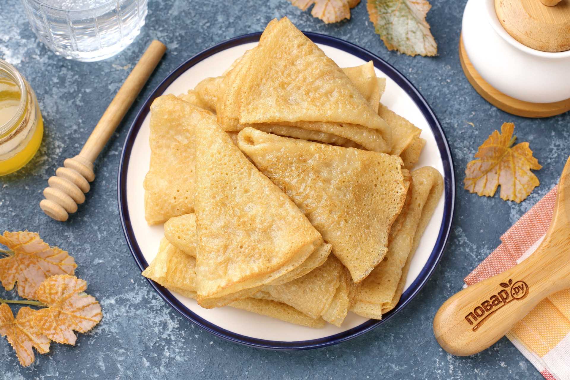 Топ-9 постные блины на воде без яиц и молока быстро и вкусно
