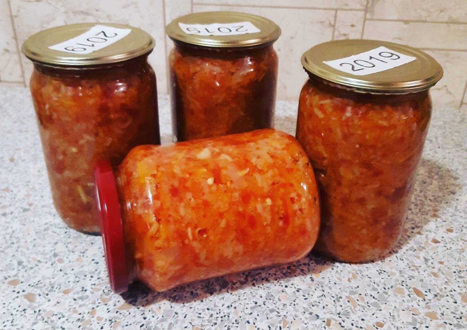 Салат из помидоров с рисом на зиму: рецепты с фото пошагово