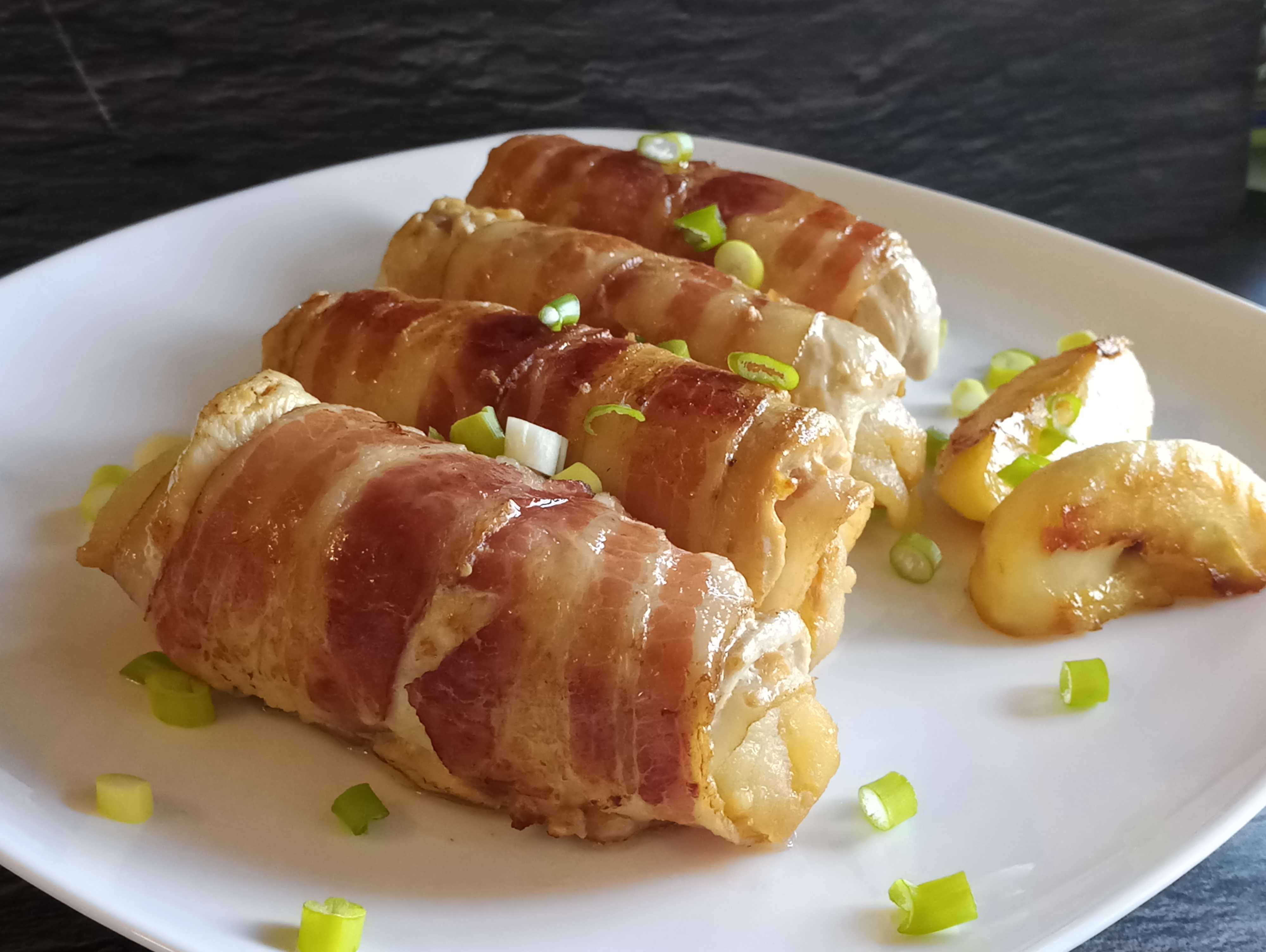 Куриные рулетики в беконе как приготовить рецепт с фото - вкусная еда