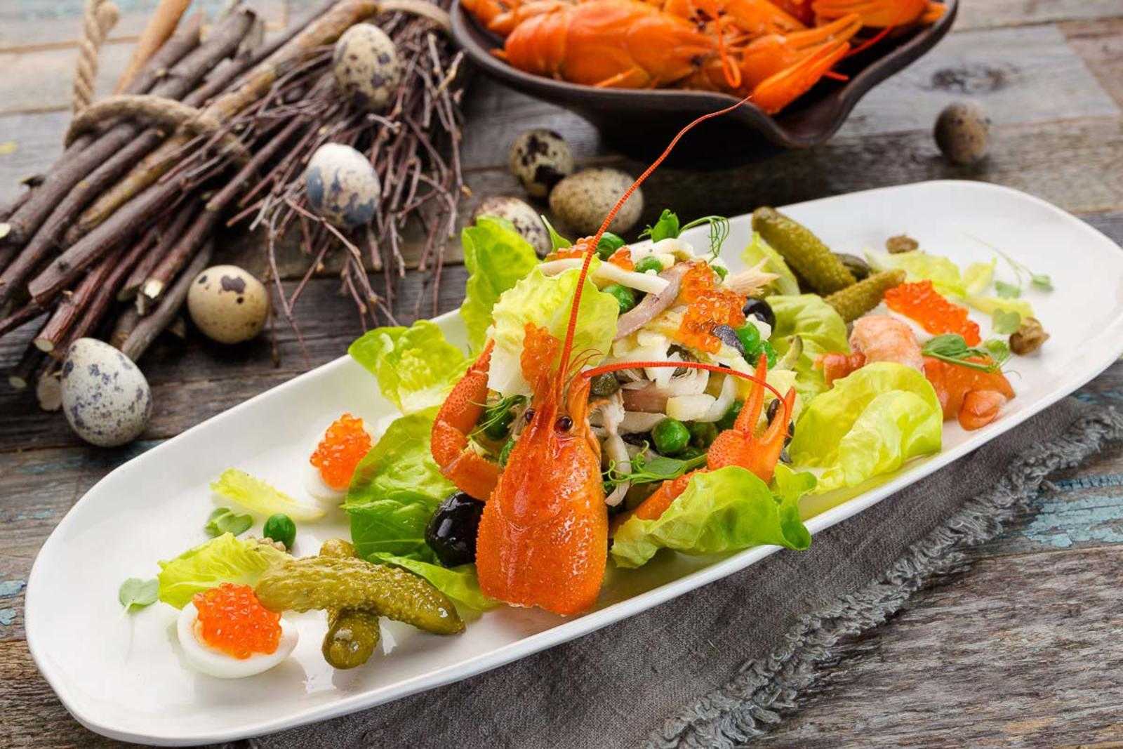 Раковые шейки в рассоле рецепт. рецепты салатов из раковых шеек из доступных ингредиентов. продукты берем по такому списку