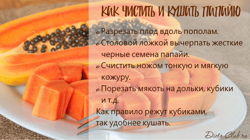 Фрукт папайя полезные свойства и вред для организма