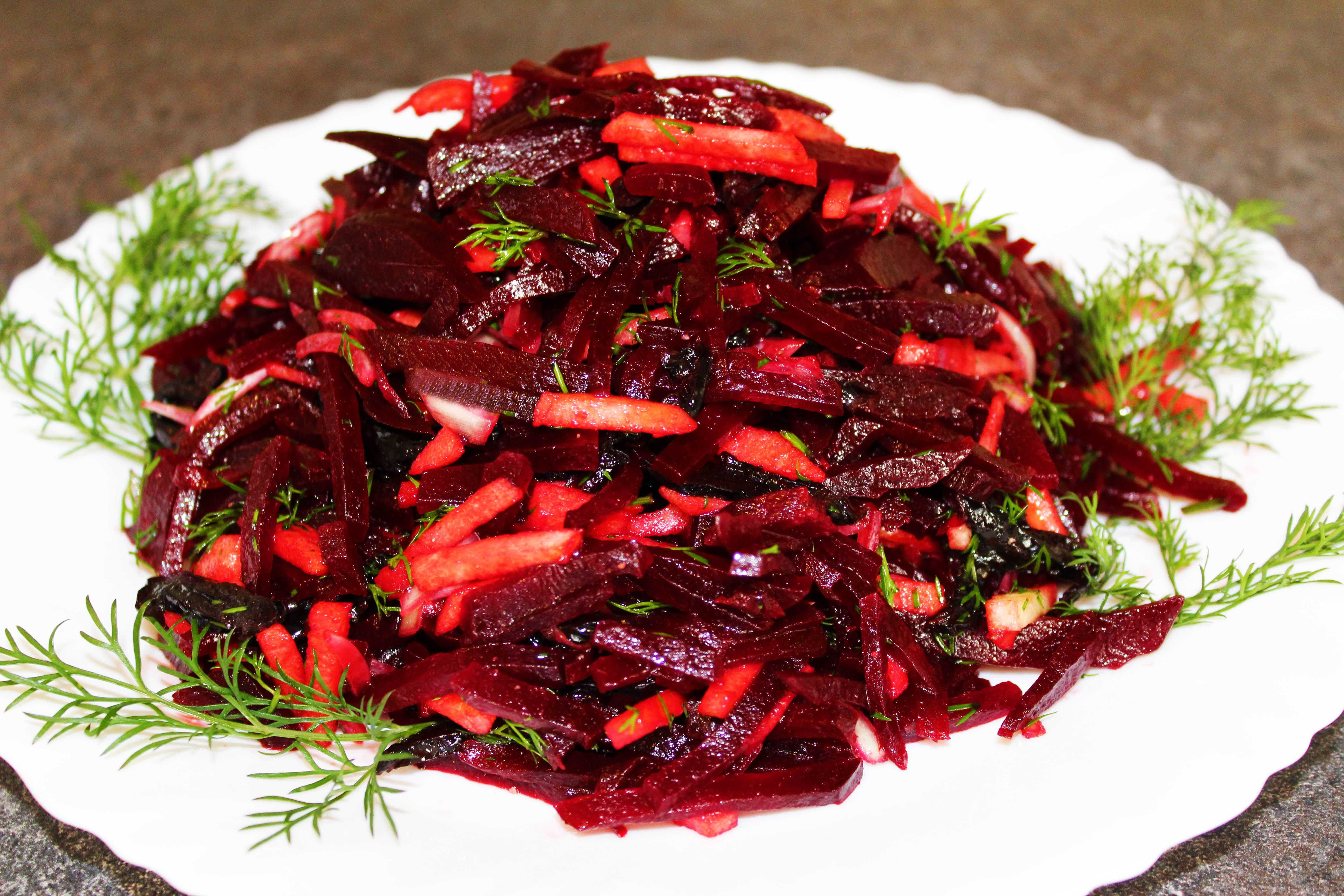 Пп салаты из вареной свеклы — 15 вкусных рецептов с кбжу