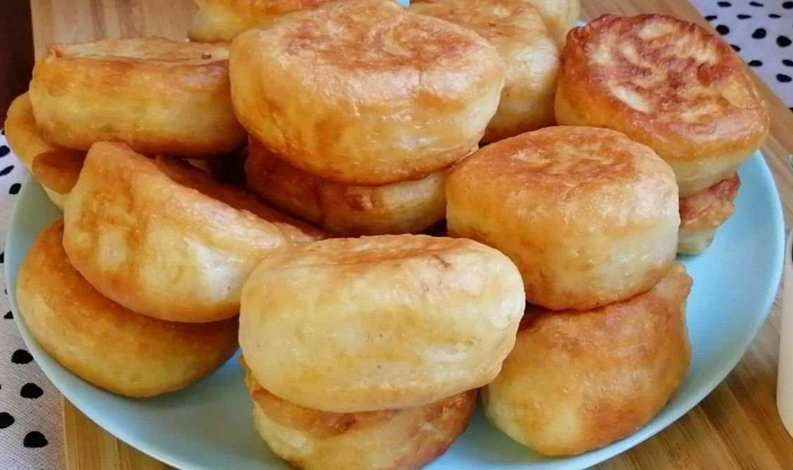 Пышные оладушки на кефире -пошаговый рецепт с фото