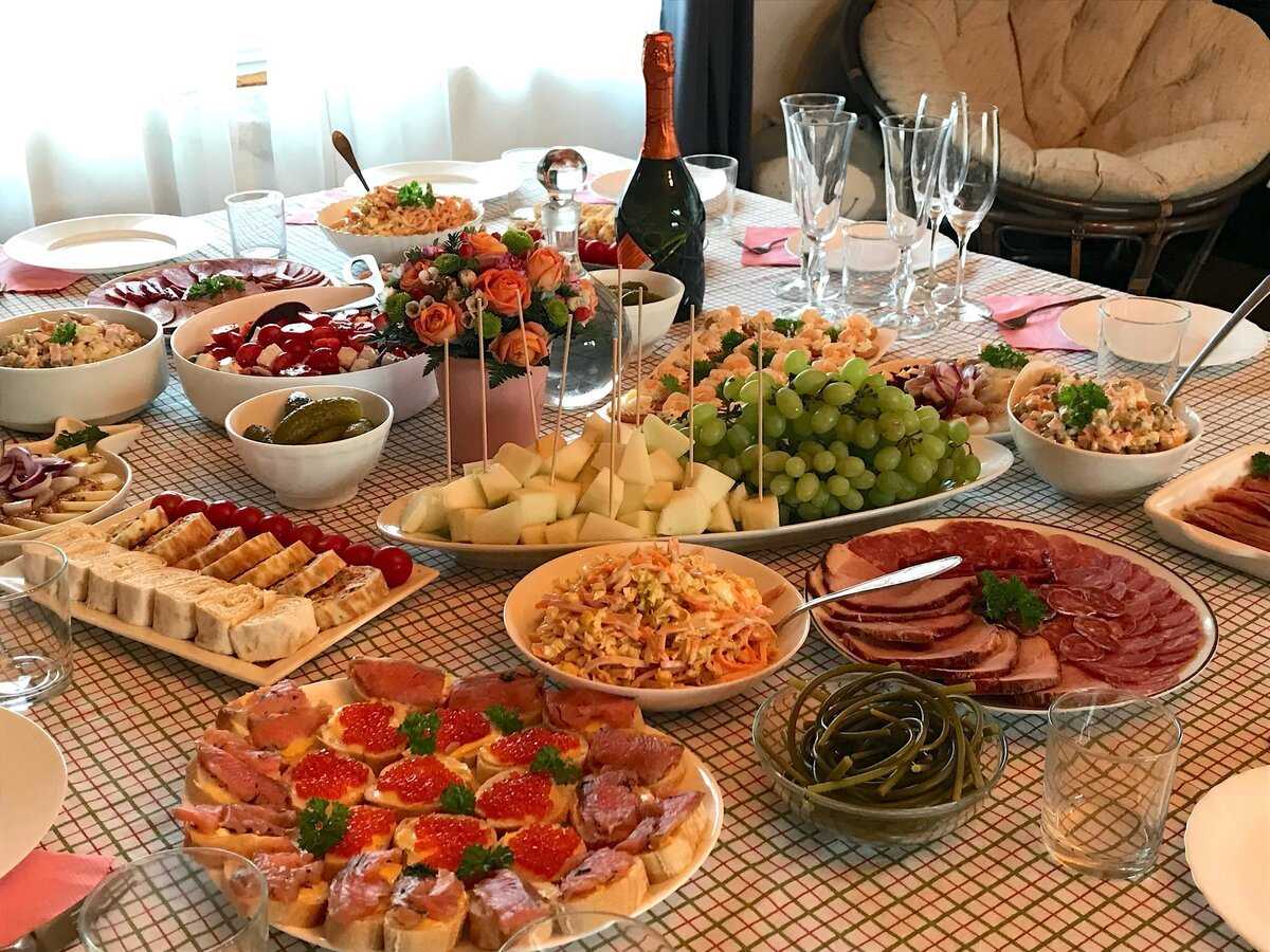 Меню на день рождения дома на 20 человек с рецептами и фото