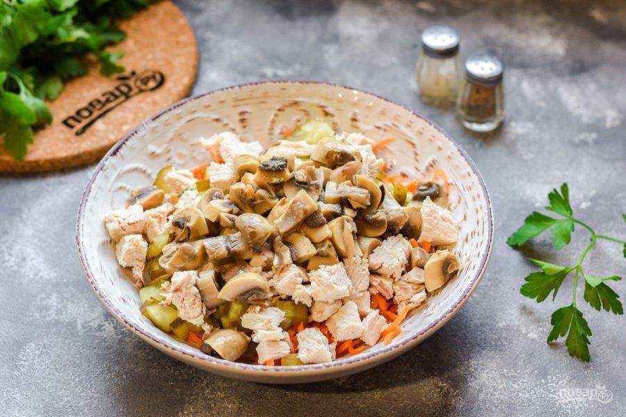 Салаты с грибами по очень вкусным рецептам
