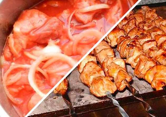 Маринад для шашлыка с томатным соком: 4 рецепта