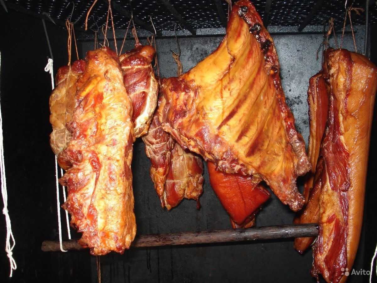 Мясо варено копченое холодным способом