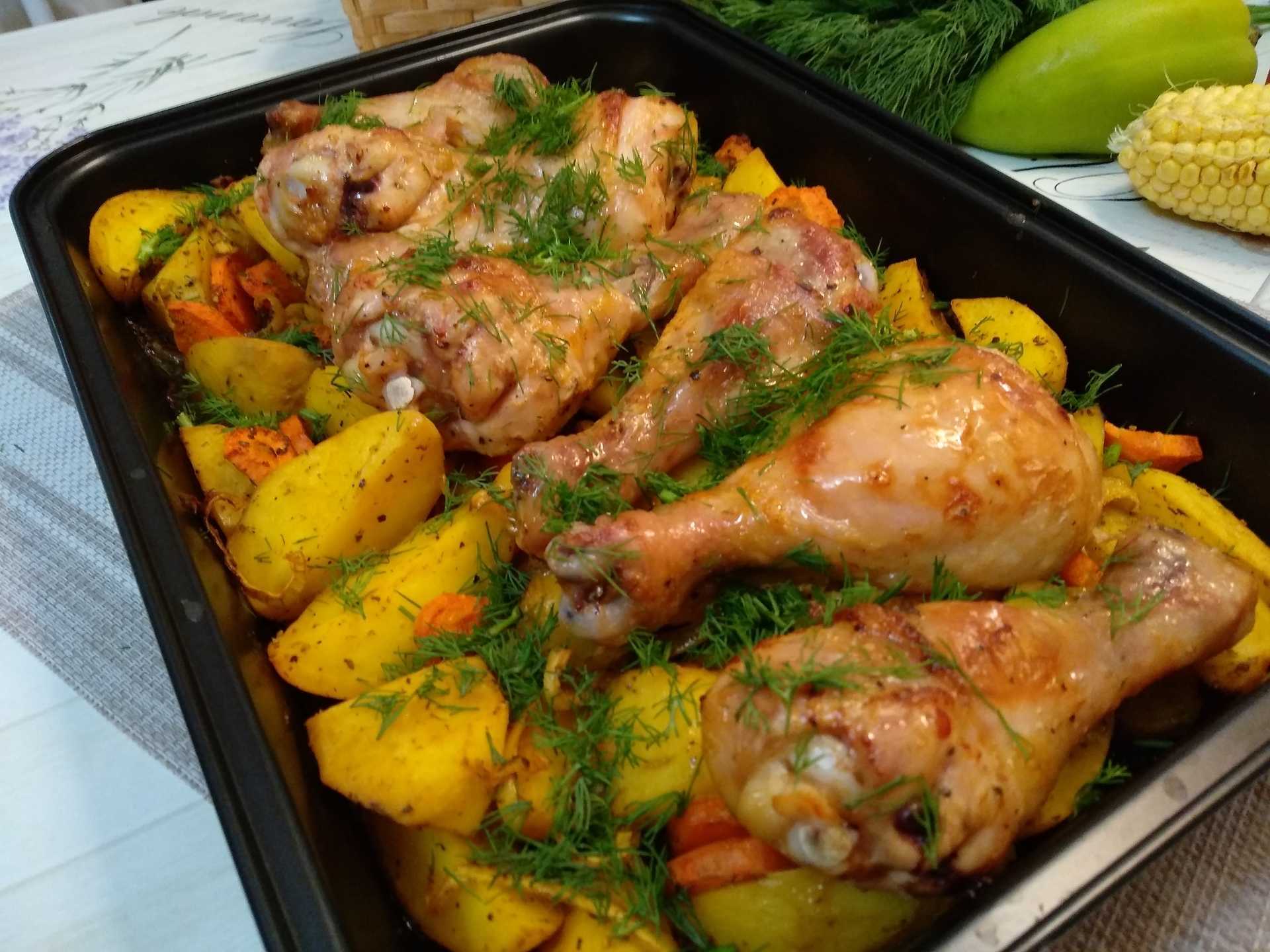 Картошка в духовке с курицей и грибами: 5 вкусных рецептов | народные знания от кравченко анатолия