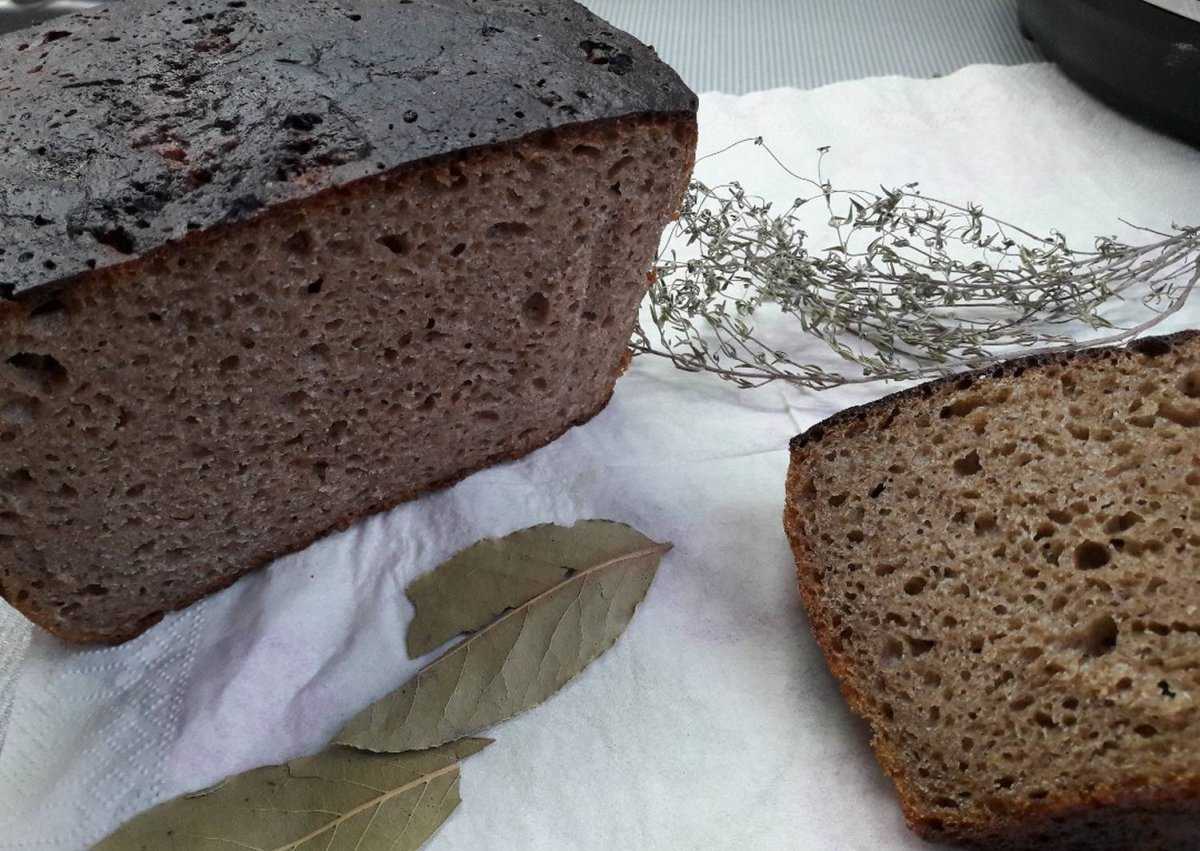Ржаной хлеб на закваске с солодом и сухофруктами (без дрожжей)