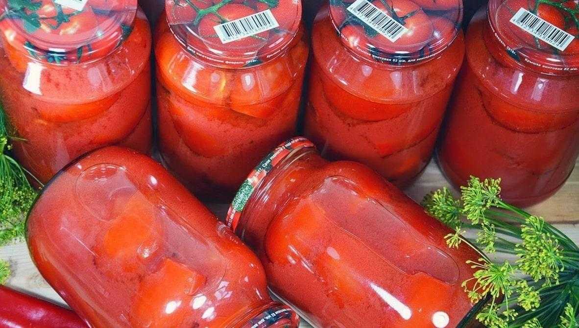 Помидоры в томатном соке без стерилизации и без уксуса, со стерилизацией, простой рецепт. помидоры черри в томатном соку