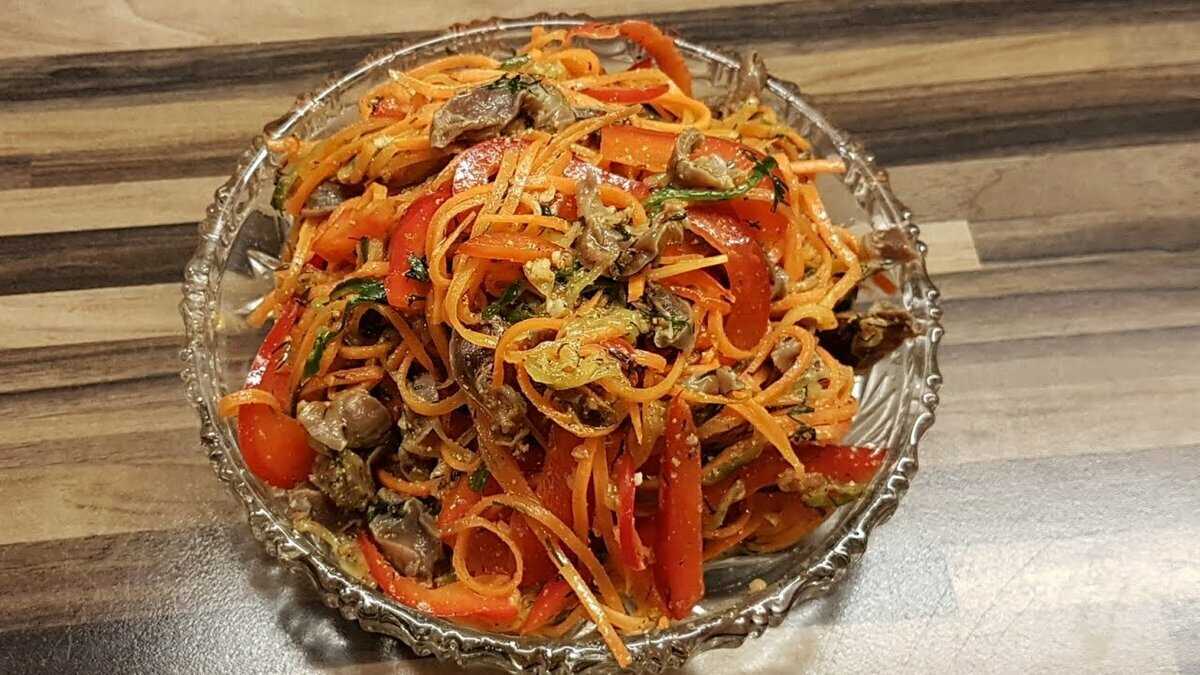 Куриные желудки по-корейски - 7 рецептов пошагово с фото